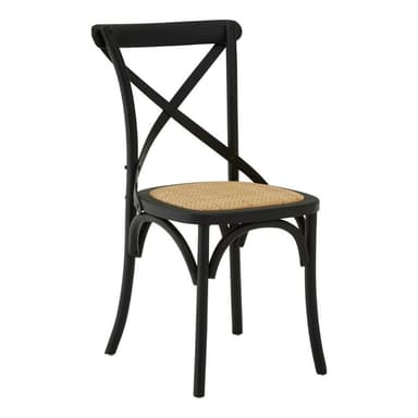 Černá jídelní židle z dubového dřeva Lyon – Premier Housewares