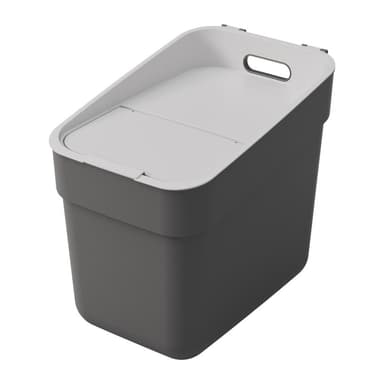 Tmavo šedý odpadkový kôš na triedený odpad z recyklovaného plastu 20 l Ready To Collect – Curver
