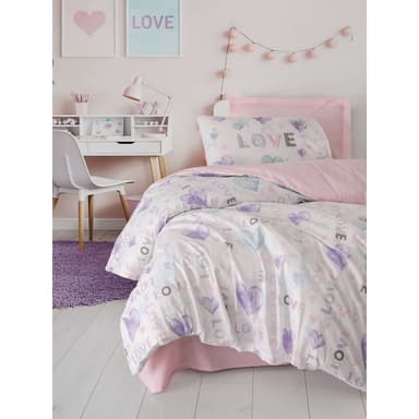 Ružové detské obliečky na jednolôžko 200x140 cm Lovella – Mijolnir