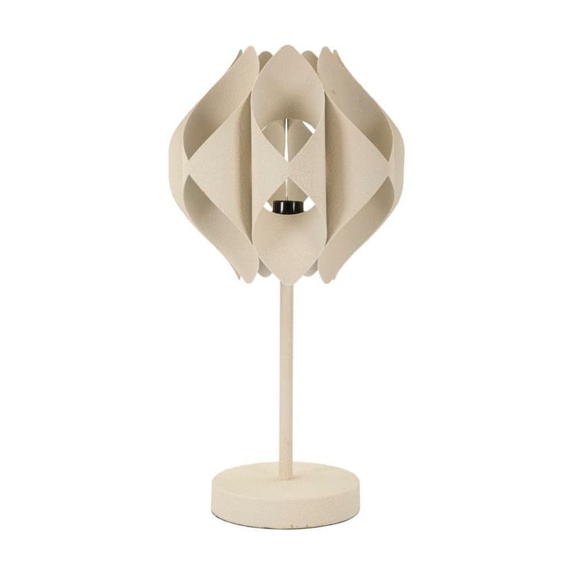Béžová stolní lampa s kovovým stínidlem (výška 57 cm) Space – Mauro Ferretti