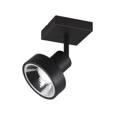 Černé bodové svítidlo ø 11 cm Leon – Trio