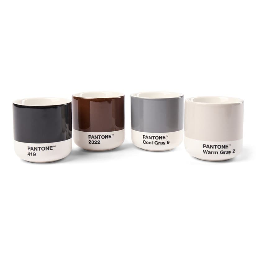 Porcelánové šálky v sadě 4 ks na espresso 100 ml Macchiato – Pantone