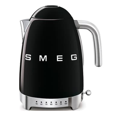 Čierna rýchlovarná kanvica z nehrdzavejúcej ocele 1,7 l Retro Style – SMEG