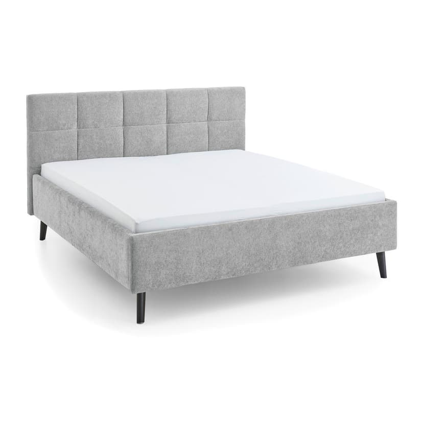 Šedá čalouněná dvoulůžková postel bez roštu 180x200 cm Nova – Meise Möbel