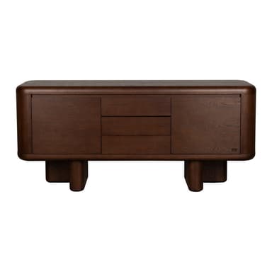 Komoda v dekoru jasanu v tmavě přírodní barvě 160x72x40 cm Herman – Dutchbone