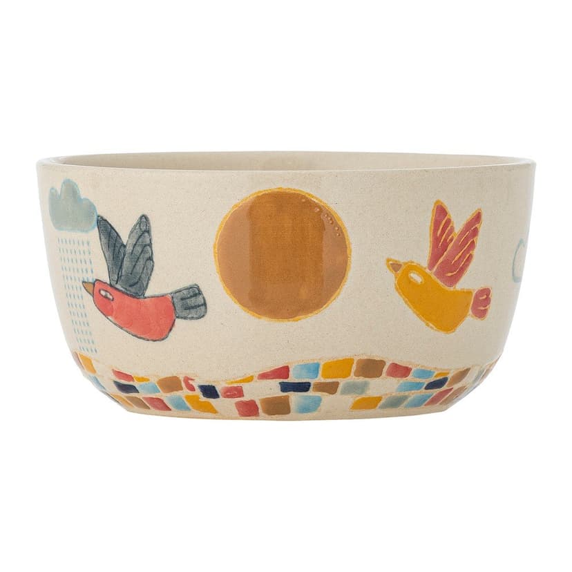 Krémová detská miska z kameniny ø 12 cm Colorine – Bloomingville Mini