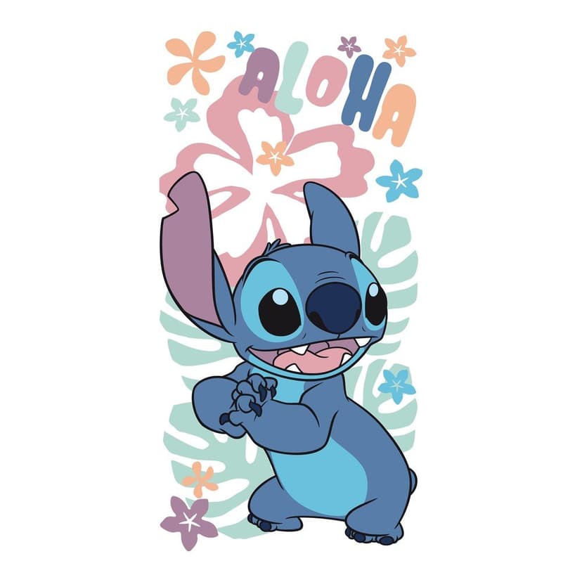 Bavlněná dětská osuška 70x140 cm Lilo and Stitch "Hawaiian Harmony" – Jerry Fabrics