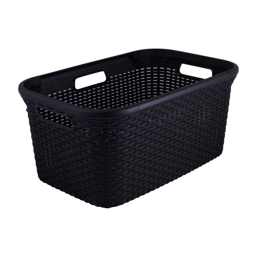 Hnědý koš na prádlo Curver Style Basket, 45 l
