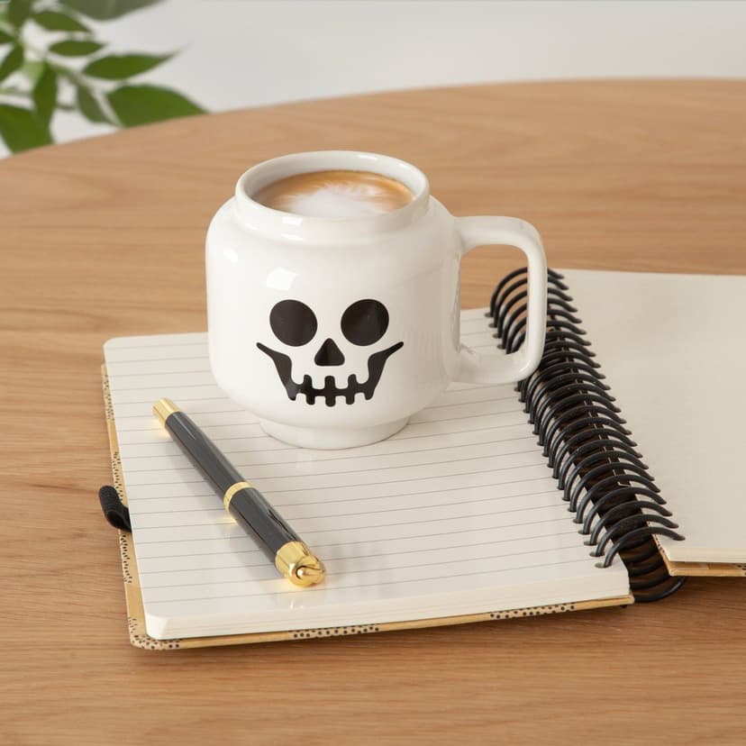 Biely keramický detský hrnček na latte 255 ml Skeleton – LEGO®