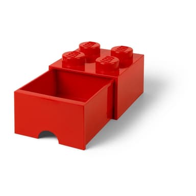 Červený úložný box so zásuvkou LEGO®