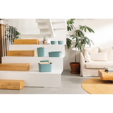 Úložné plastové košíky v sadě 2 ks 19x19x11 cm Softex – Curver