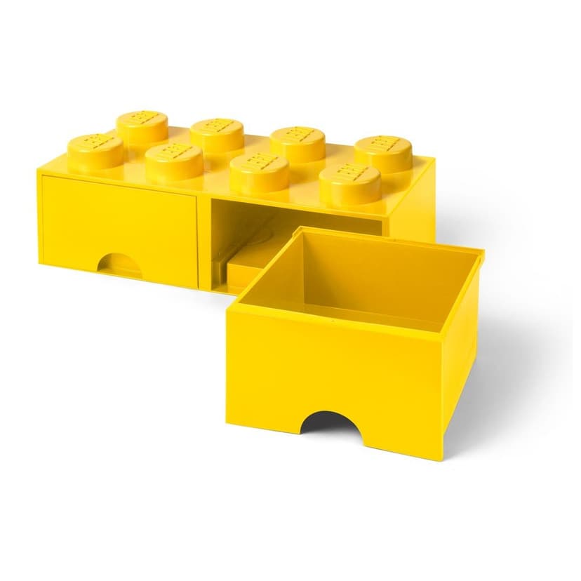 Žlutý úložný box se dvěma zásuvkami LEGO®