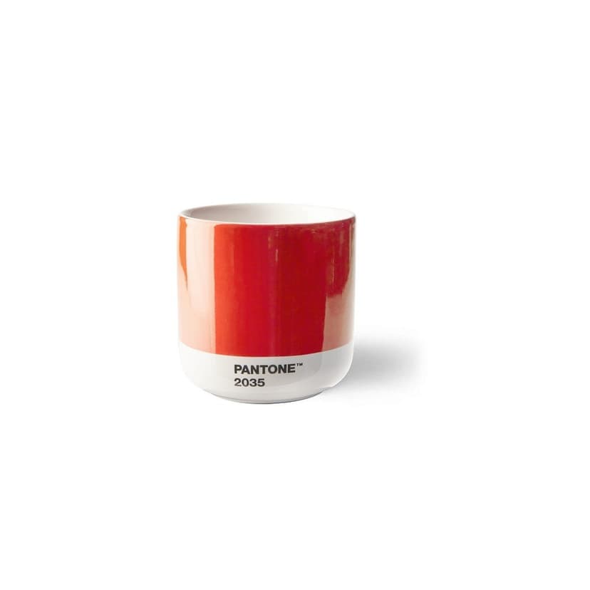 Červená porcelánová šálka na cappuccino 175 ml Red 2035 – Pantone