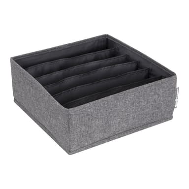 Sivý organizér do zásuvky s priehradkami Bigso Box of Sweden Drawer, 29 x 11 cm