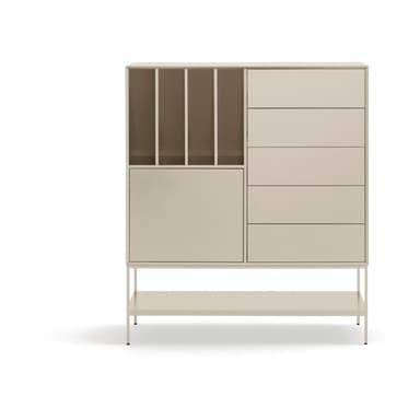 Krémová skrinka 120x140x45 cm Platt – Teulat