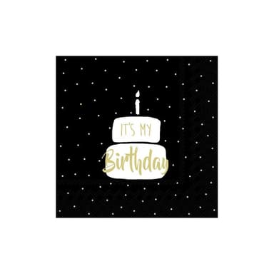 Papierové obrúsky v súprave 20 ks It's My Birthday – IHR
