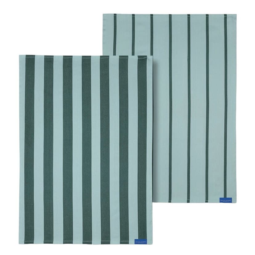 Bavlnené utierky v súprave 2 ks 50x70 cm Stripes – Mette Ditmer Denmark