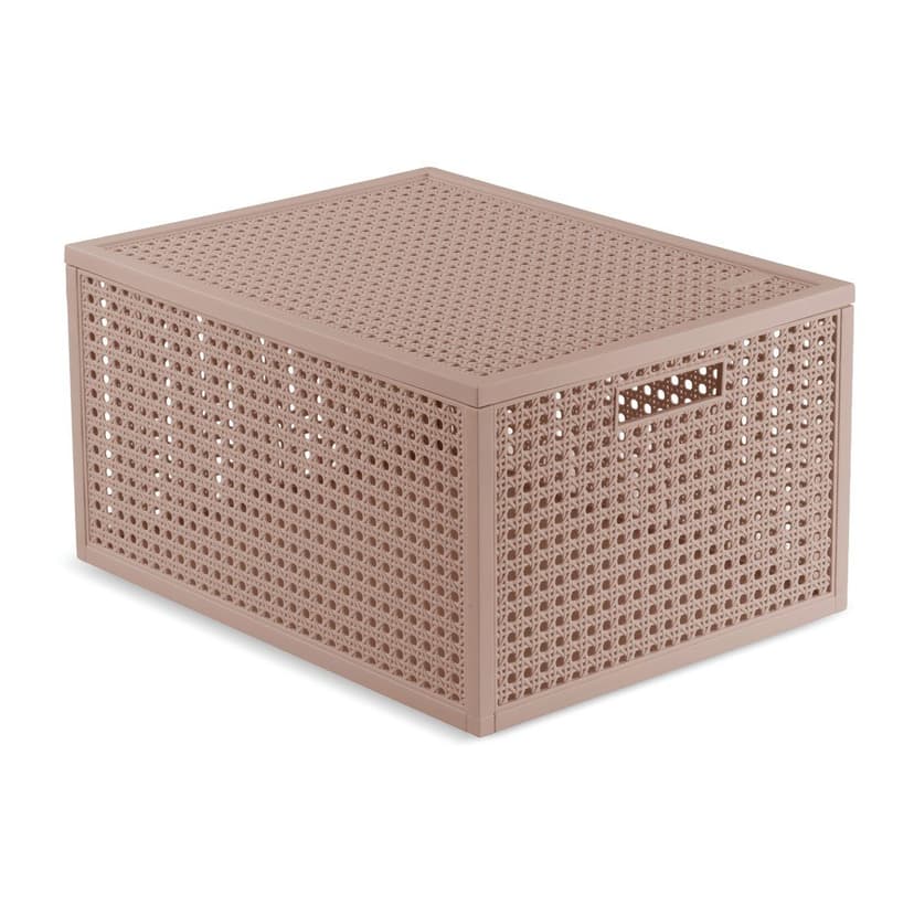 Staroružový úložný box s vekom z recyklovaného plastu 30x38x21 cm Kaya – Curver