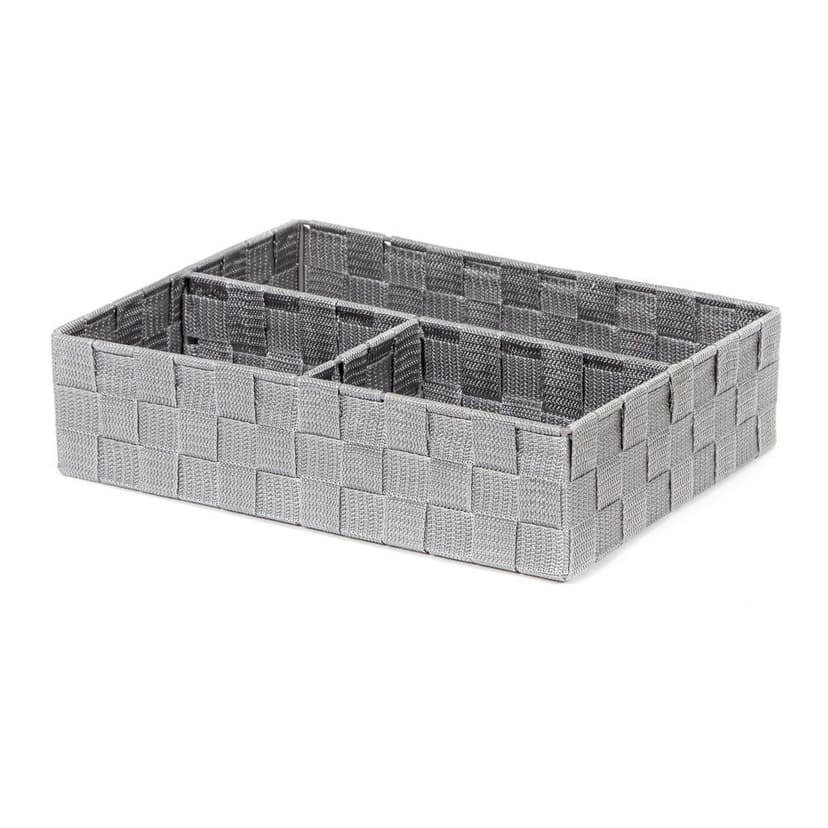 Organizér na prádlo a doplňky compactor tex - 3 dílný, 32 x 25 x 8 cm, šedý
