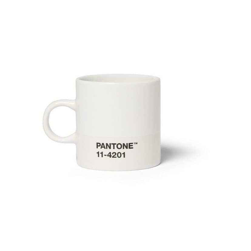 Biela porcelánová šálka na espresso 120 ml Cloud Dancer 11-4201 – Pantone