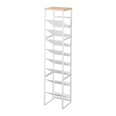 Biely kovový regál na víno, počet fliaš 16 20x88,5x19 cm Tower – YAMAZAKI