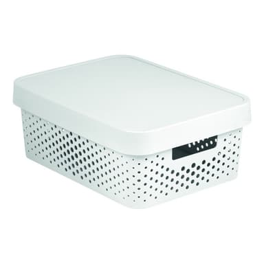 Biely úložný box Curver SIMPLE Lungo Holes
