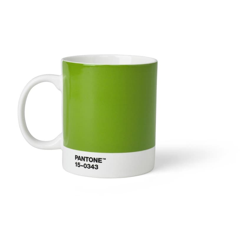 Zelený porcelánový hrnček 375 ml Green 15-0343 – Pantone