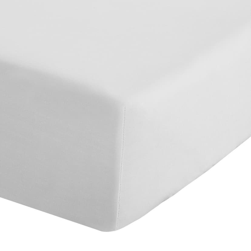 Biela napínacia perkálová plachta 90x190 cm Easy Iron Percale – Catherine Lansfield