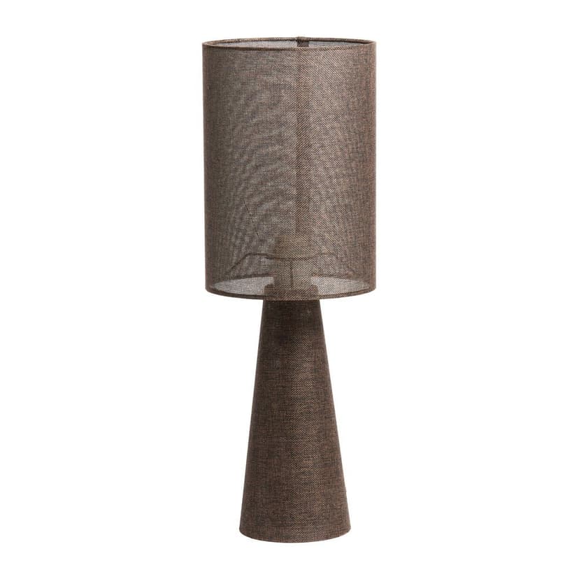 Hnedá stolová lampa s textilným tienidlom (výška 58 cm) Micky – Light & Living