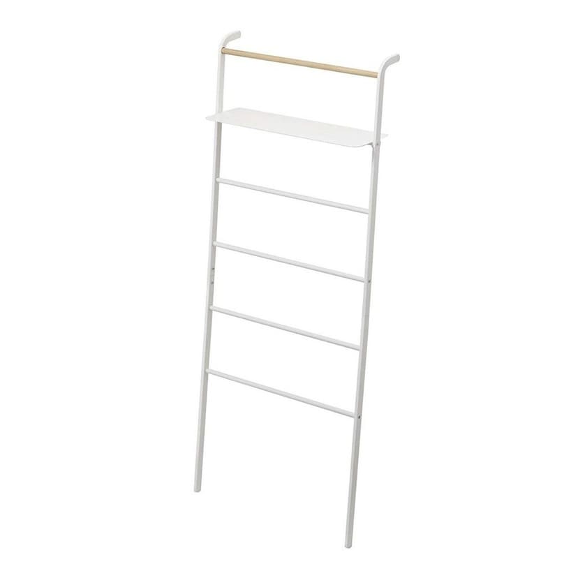 Biely vešiak s poličkou YAMAZAKI Tower Ladder