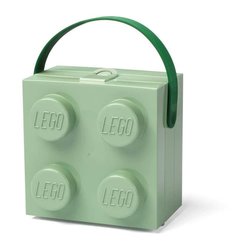 Světle zelený úložný box s rukojetí LEGO®