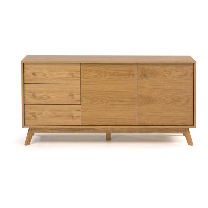 Nízka komoda v dekore duba v prírodnej farbe 149x75 cm Kensal – Woodman