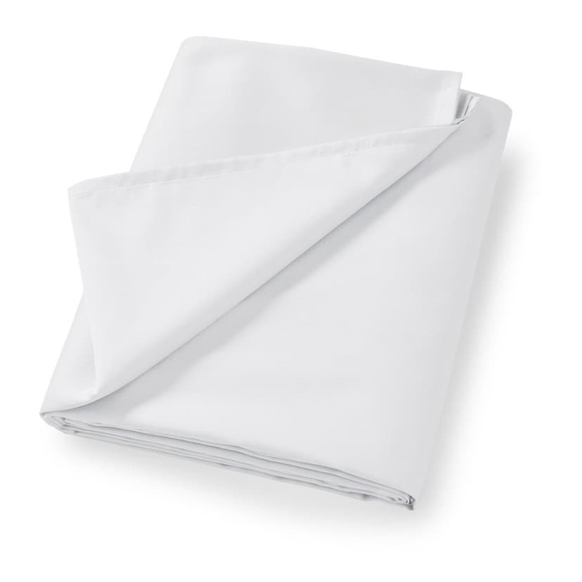 Biela plachta z bavlneného saténu 230x260 cm Cotton Sateen – Bianca