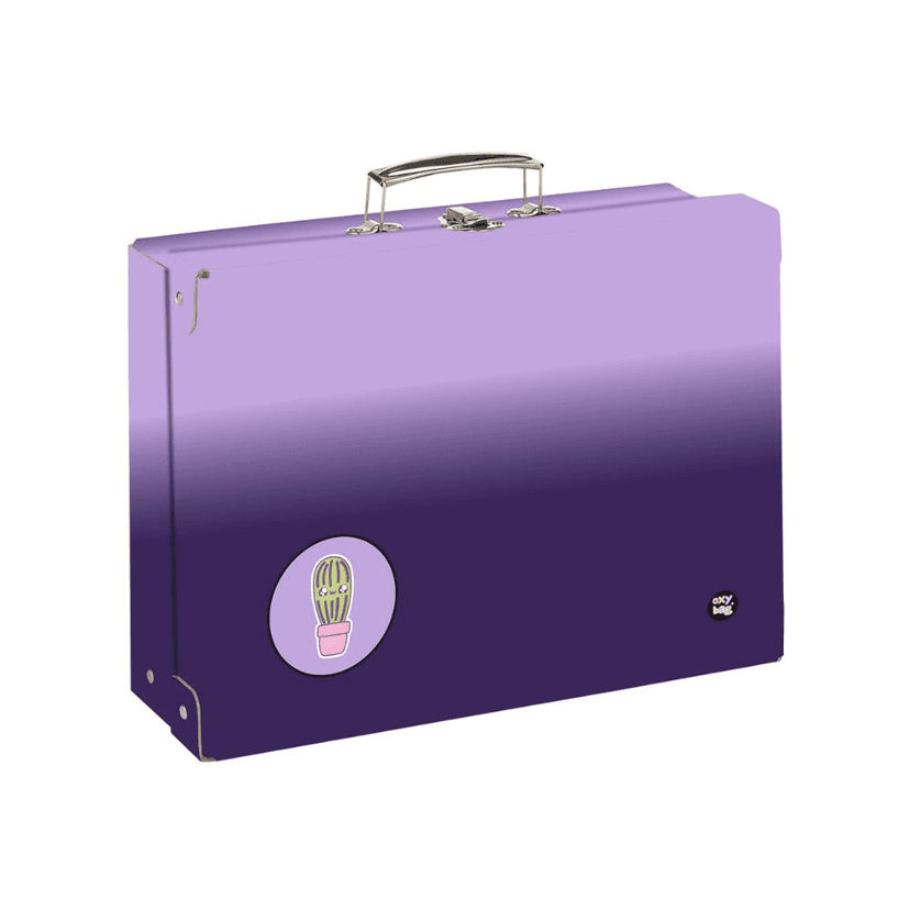 Oxybag Kufřík lamino hranatý A4 Oxy Next - Purple