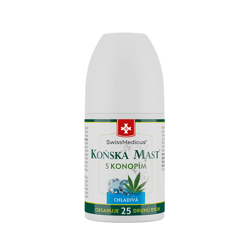 SwissMedicus Koňská Mast® s konopím chladivá ROLL-ON 90 ml