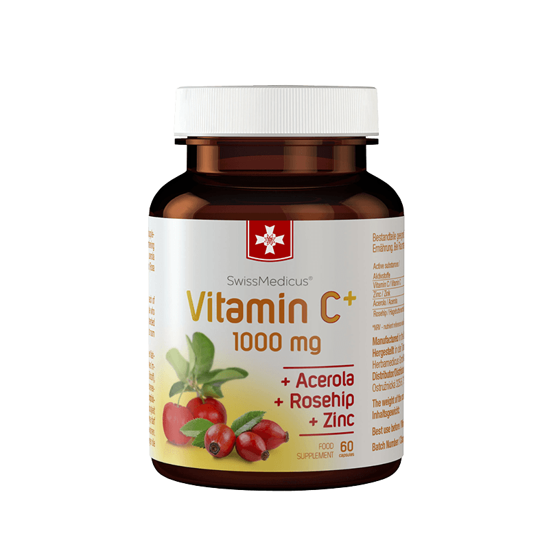 SwissMedicus Vitamín C + 1000 mg 60 kapslí