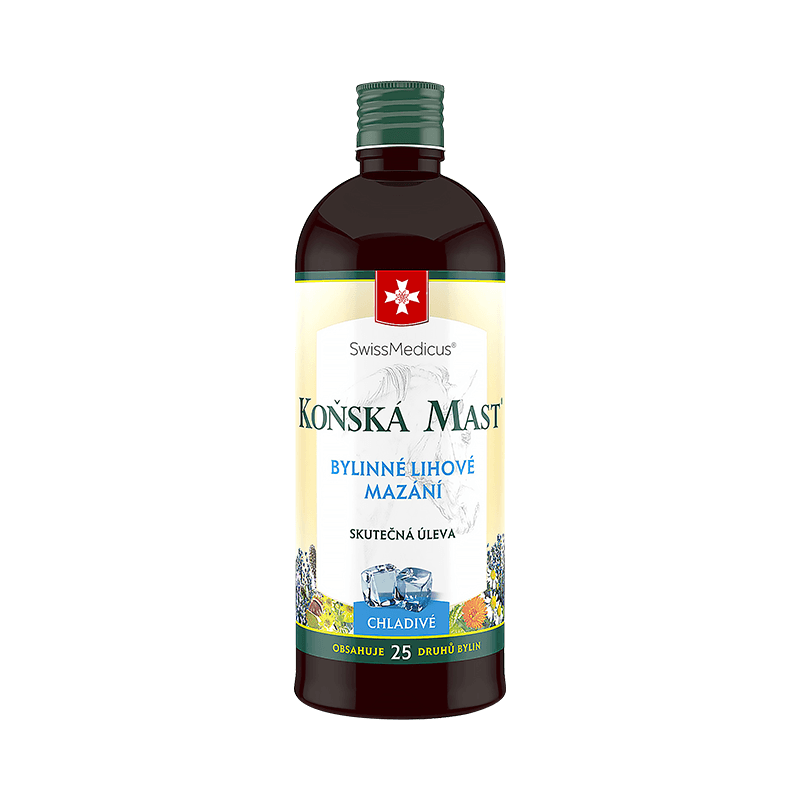 SwissMedicus Koňská Mast® Bylinné lihové mazání chladivé 400 ml