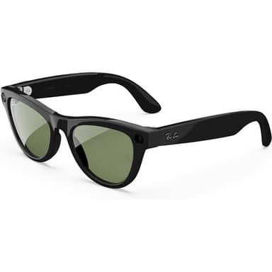 Meta RAY-BAN Skyler Gen2 (Štandardné) inteligentné lesklé okuliare (zelené šošovky) čierne