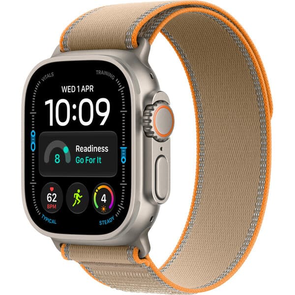 Apple Watch 49/46/45/44mm pieskový trailový ťah z prírodného titánu M/L