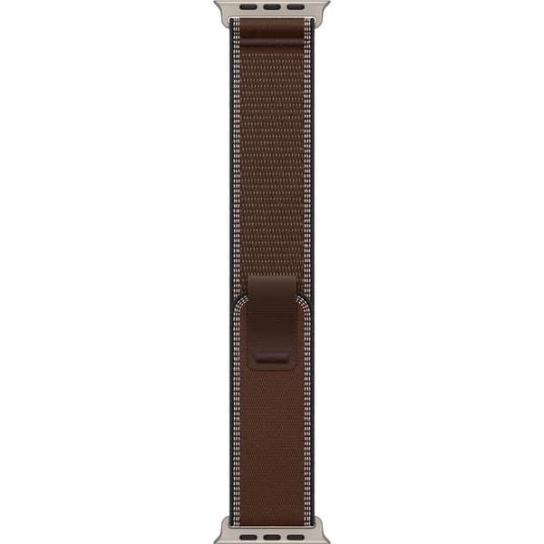 Apple Watch 49/46/45/44mm tmavě umbrový trailový tah z přírodního titanu M/L