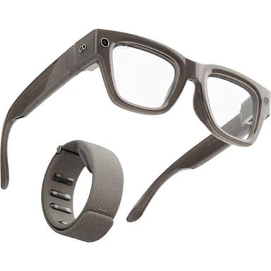Meta RAY-BAN Display (Standardní) chytré lesklé brýle (zatmavovací čiré/šedé) šedé