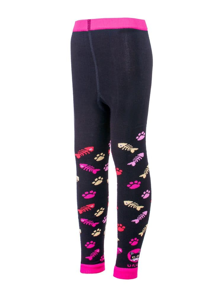 Trepon unuo Bambusové legíny Kočka fuchsiové (Bamboo leggings) - 122/128 - 6-8 let