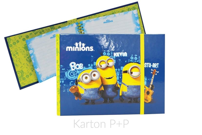 Kartonpp Twin wire blok lamino naležato MINIONS 7-567