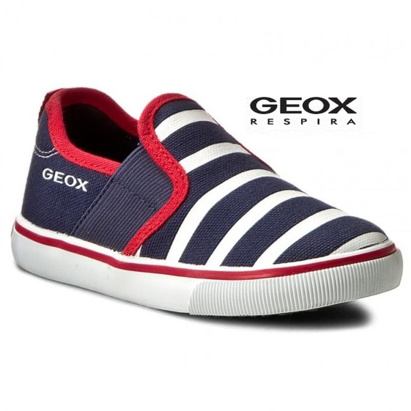 Geox Plátěné boty GEOX Kiwi navy/white - 22