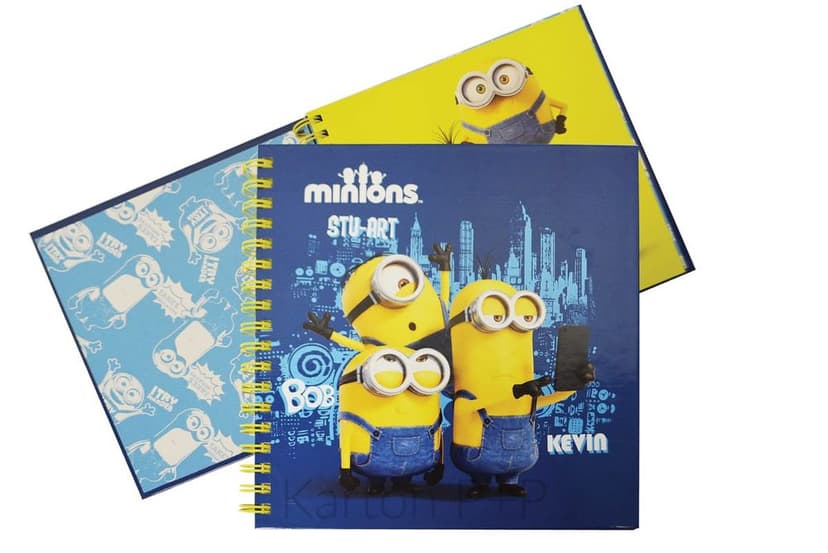 Kartonpp Twin wire blok lamino čtverec MINIONS 7-570