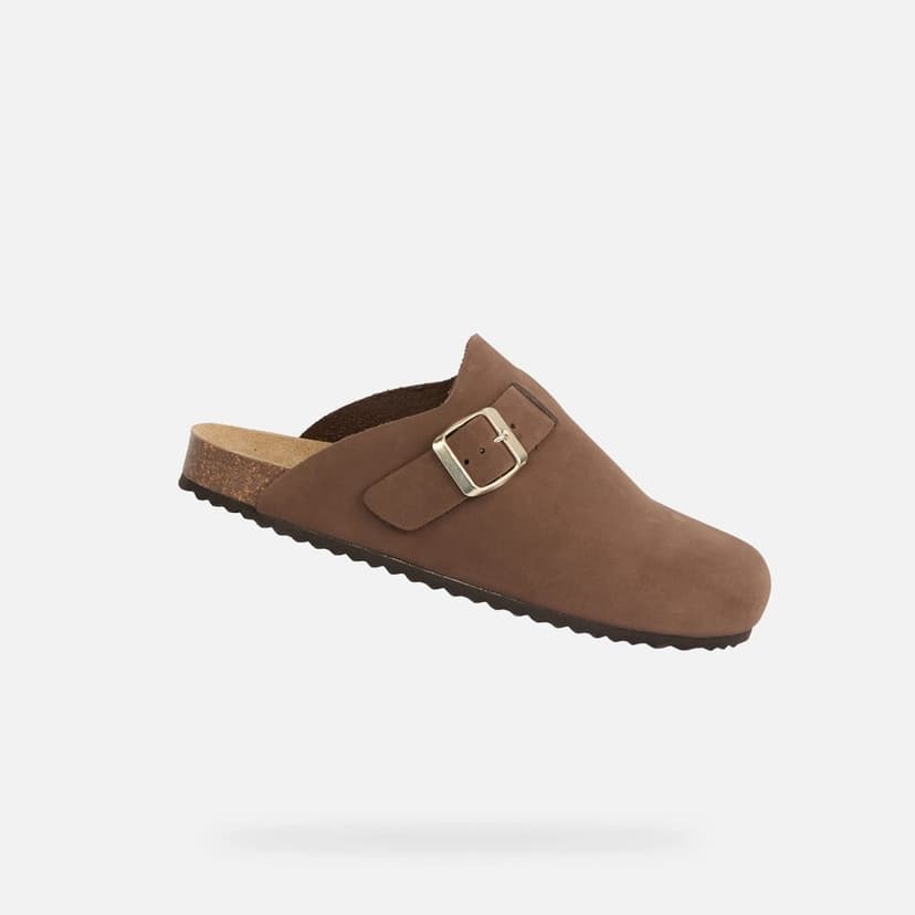 Hnědé dámské sandály Geox Brionia