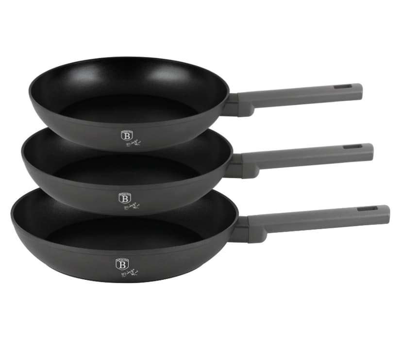 BERLINGERHAUS Sada pánví s titanovým povrchem 3 ks Antracit Collection BH-8138