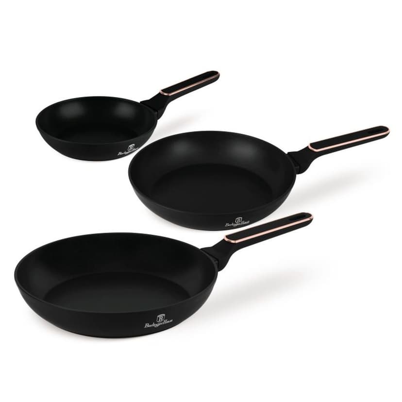 BERLINGERHAUS Sada pánví s titanovým povrchem 3 ks Black Rose Collection BH-8360