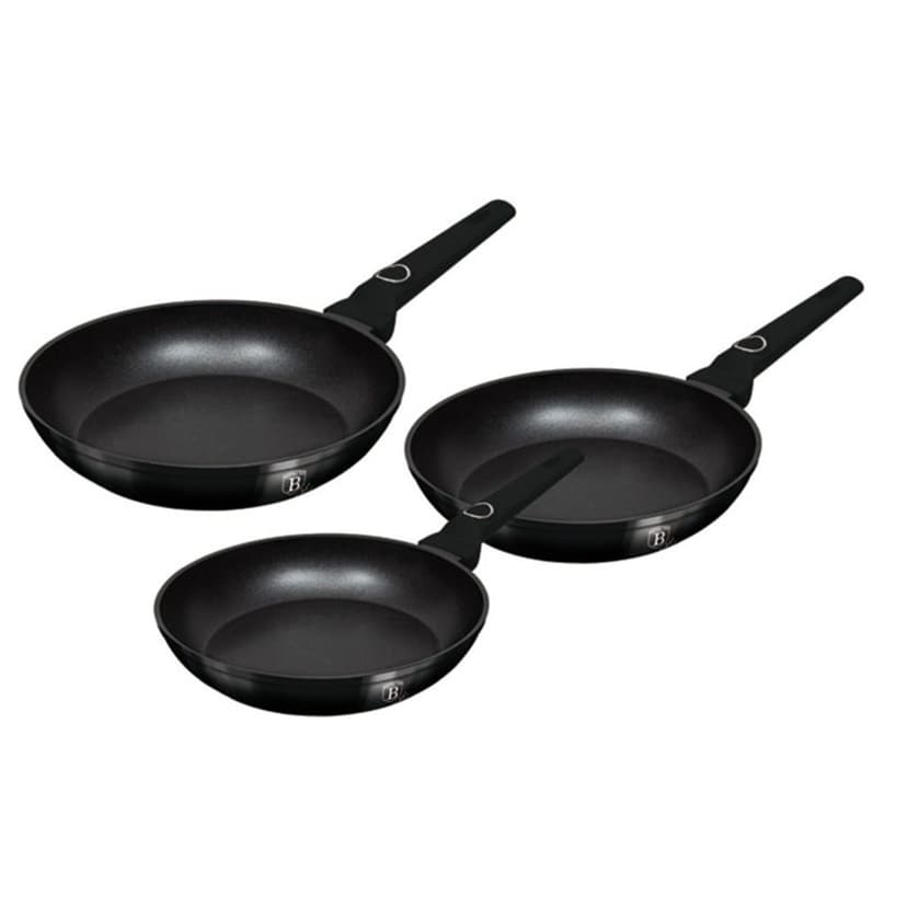 BERLINGERHAUS Sada pánví s titanovým povrchem 3 ks Black Vantage Collection BH-8230