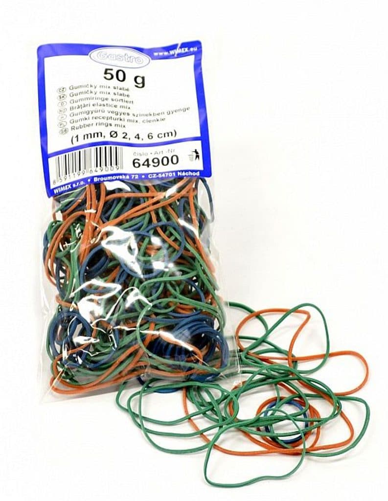 Plastimex gumičky d20,40,60mm, 50g MIX, slabé